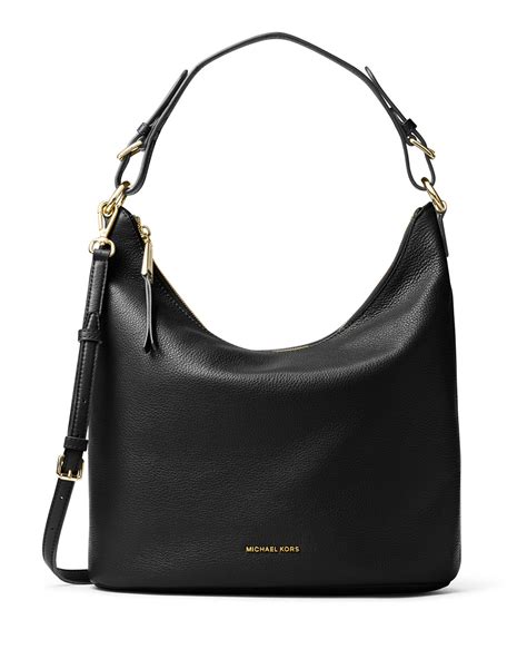 michael kors lupita large hobo black|Michael Michael Kors LUPITA LARGE HOBO .